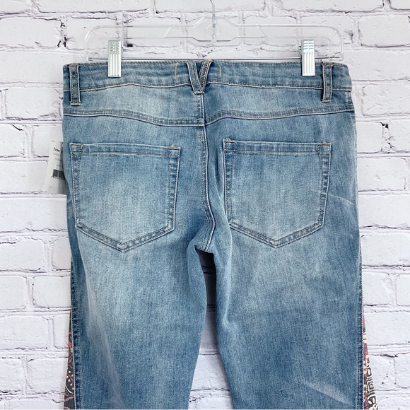New Free People Bali Patchwork Bell Bottom Flare Jeans Size 26 x 35 - Picture 8 of 13